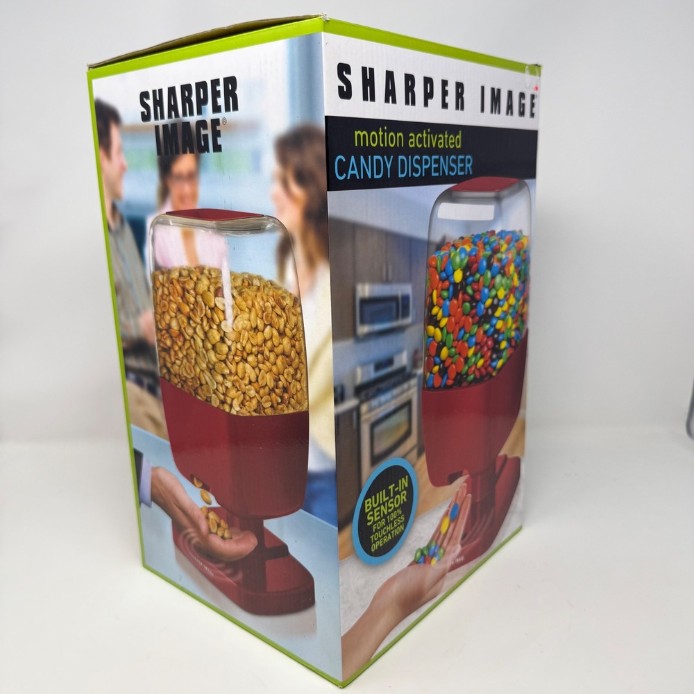 Sharper Image Motion Activated Candy Dispenser Red Touchless Sensor 2014